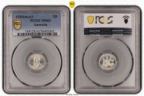 1926(m,sy) 3D MS63