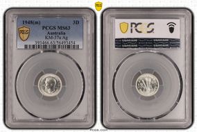 1948(m) 3D KM-37a  Ag MS63
