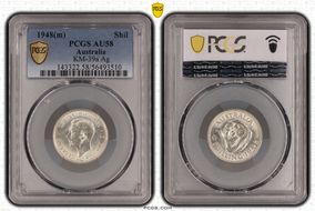 1948(m) Shil KM-39a  Ag AU58