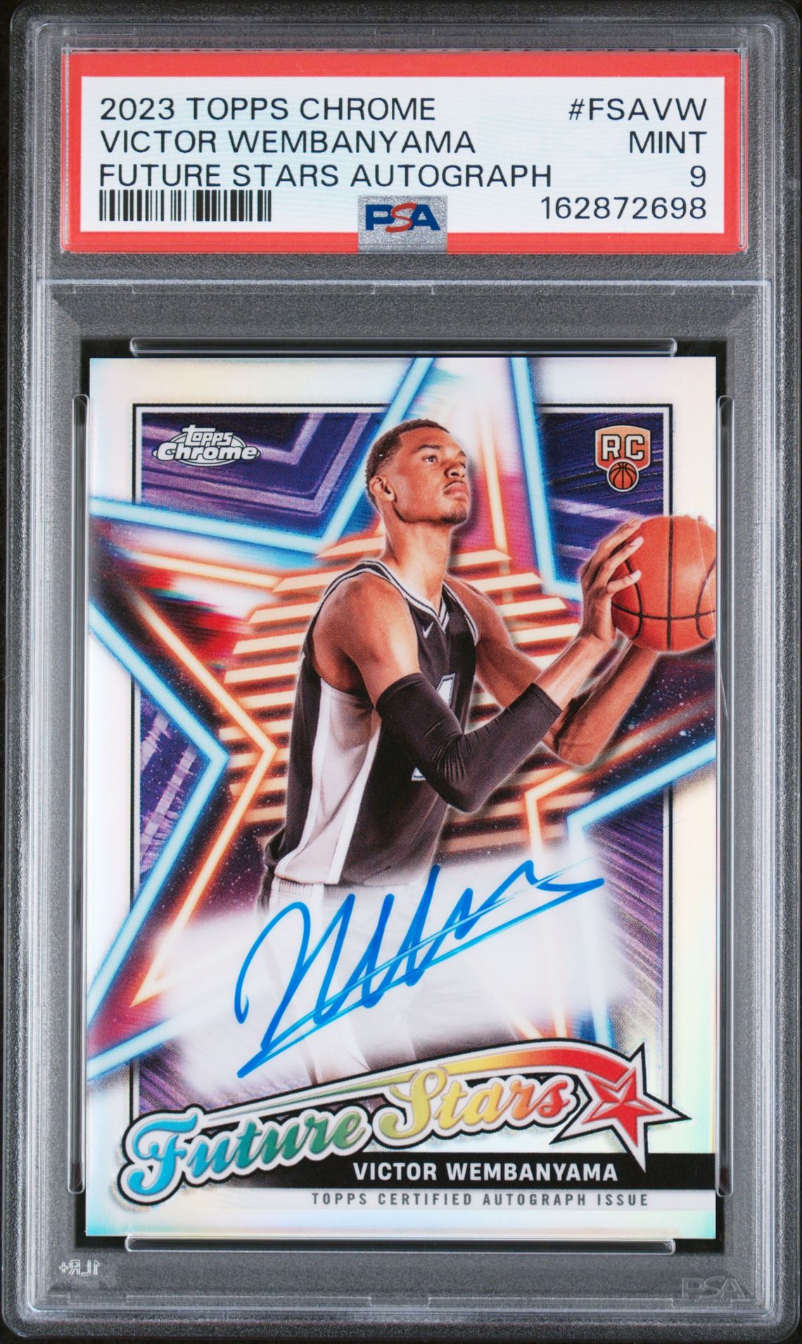 WEMBANYAMA TOPPS CHROME FUTURE STARS AUTOGRAPHS 2023