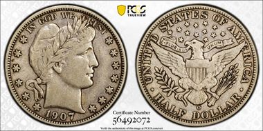 1907-O 50C VF30