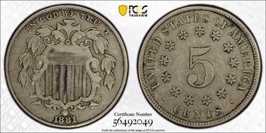1881 5C VF30