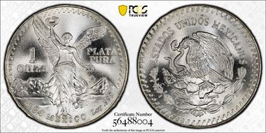 1984-Mo Onza Libertad Ag MS68