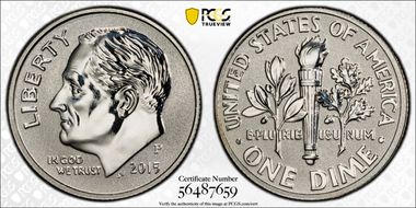 2015-P 10C Silver Reverse Proof PR69