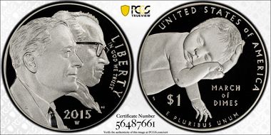 2015-W $1 March of Dimes PR69DCAM