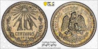 1933-M 10C KM-431 Ag MS63