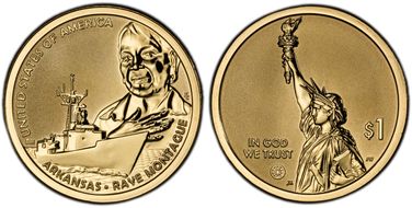 2025-S $1 American Innovation AR Rev PR Raye Montague First Strike PR70