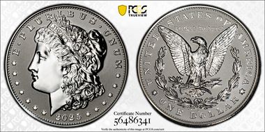 2025-S $1 Morgan Dollar Rev PR Two-Coin Reverse Proof Set PR69