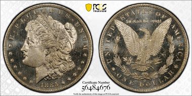 1885-O $1 MS64+ DMPL