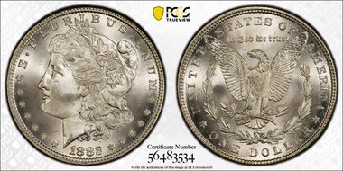 1882 $1 MS67