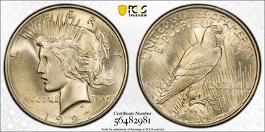 1927-D $1 MS66