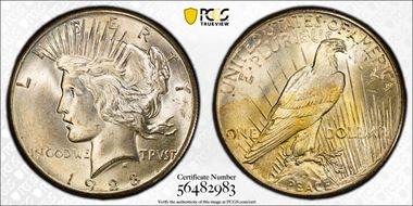 1928 $1 MS66
