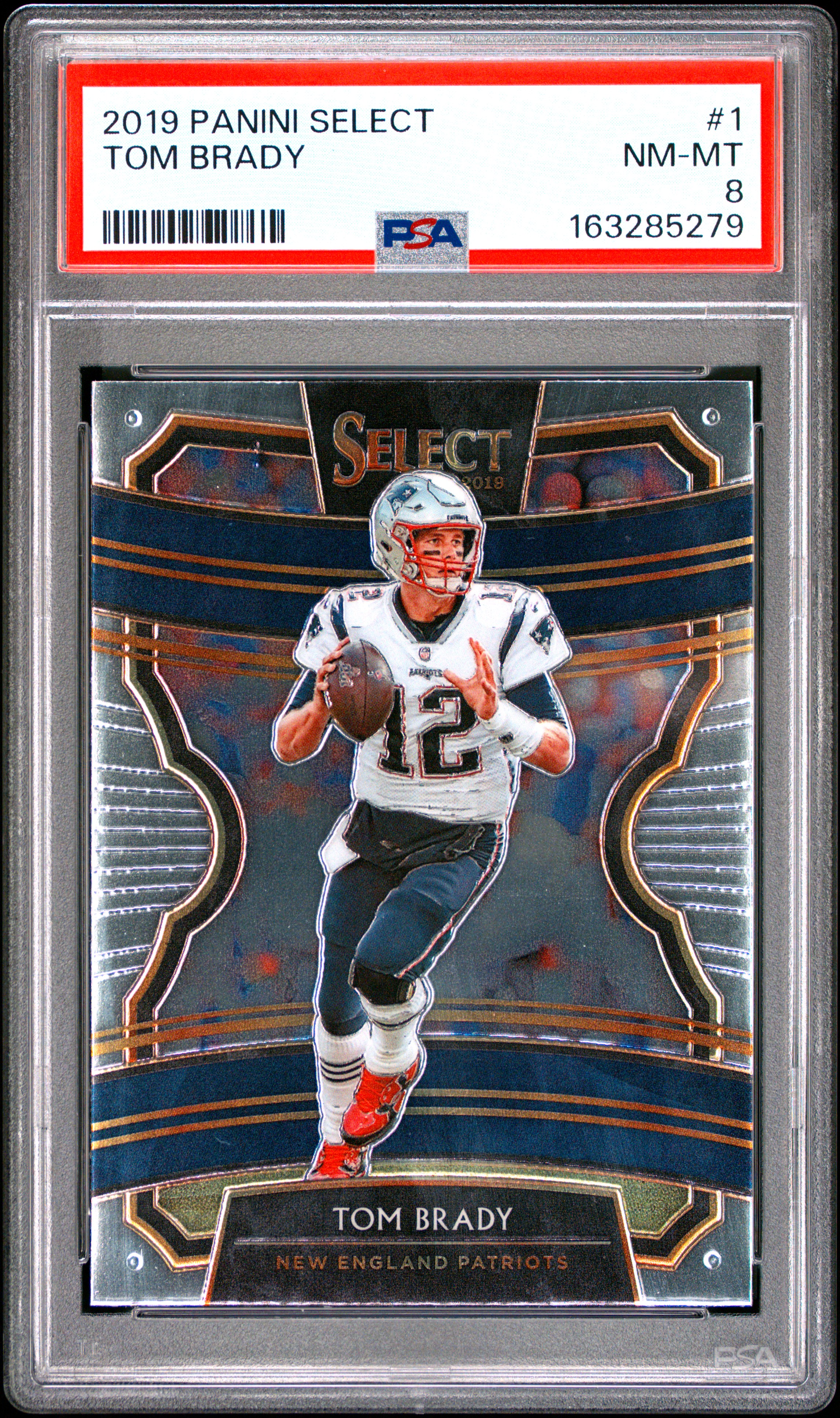 2019 #1 Tom Brady PSA 8 Panini Select