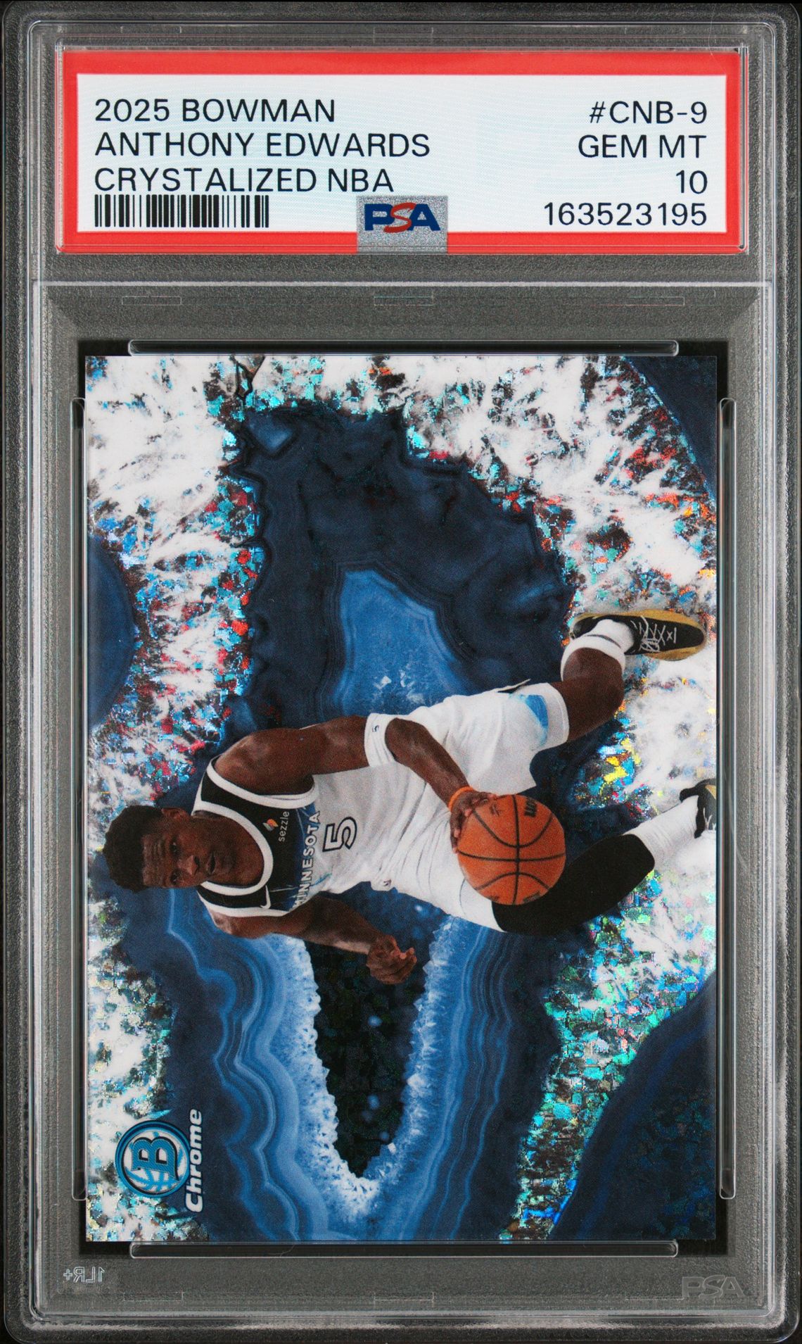 EDWARDS BOWMAN CHROME CRYSTALIZED NBA 2025
