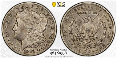 1879-CC $1 VAM 3, Capped Die N1