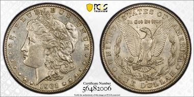 1901-S $1 AU55