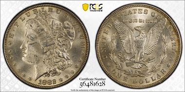 1882 $1 MS62