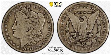1882-CC $1 VG10