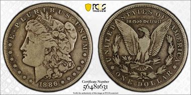 1886-S $1 F15