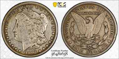 1892-S $1 VF30