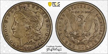 1901 $1 VF35