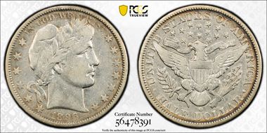 1896-O 50C VF20