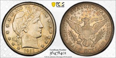 1911 50C MS63