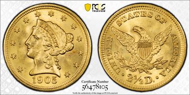 1905 $2.50 MS65
