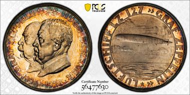 1928 Medal Kaiser-493 Ag LZ 127 Graf Zeppelin SP66