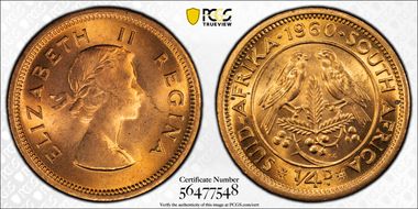 1960 1/4D MS65RD