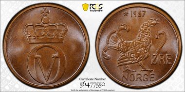 1967 2 Ore MS67BN