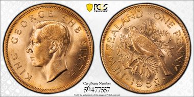 1952 1D MS66RD