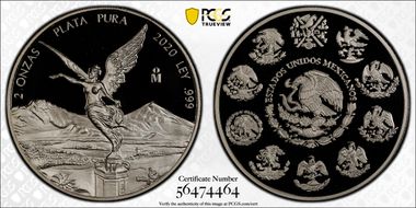 2020-Mo 2 Onza Libertad Ag PR69DCAM