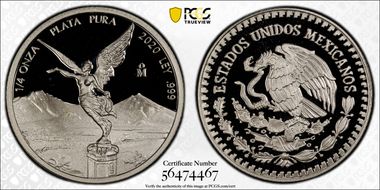 2020-Mo 1/4 oz Libertad Ag PR69DCAM