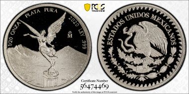 2020-Mo 1/20 oz Libertad Ag PR68DCAM