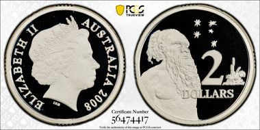 2008 $2 Silver PR70DCAM