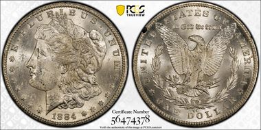 1884-CC $1 MS62