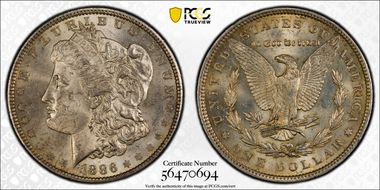 1886 $1 MS63