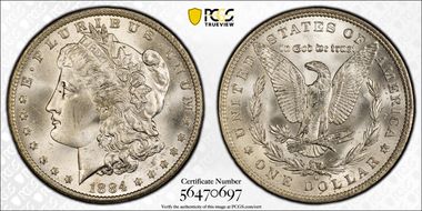 1884-O $1 MS65