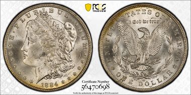 1884-O $1 MS64
