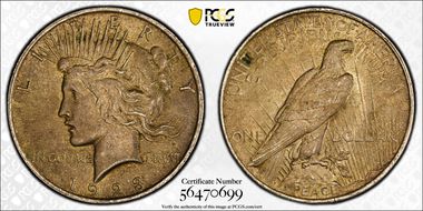 1923 $1 AU58