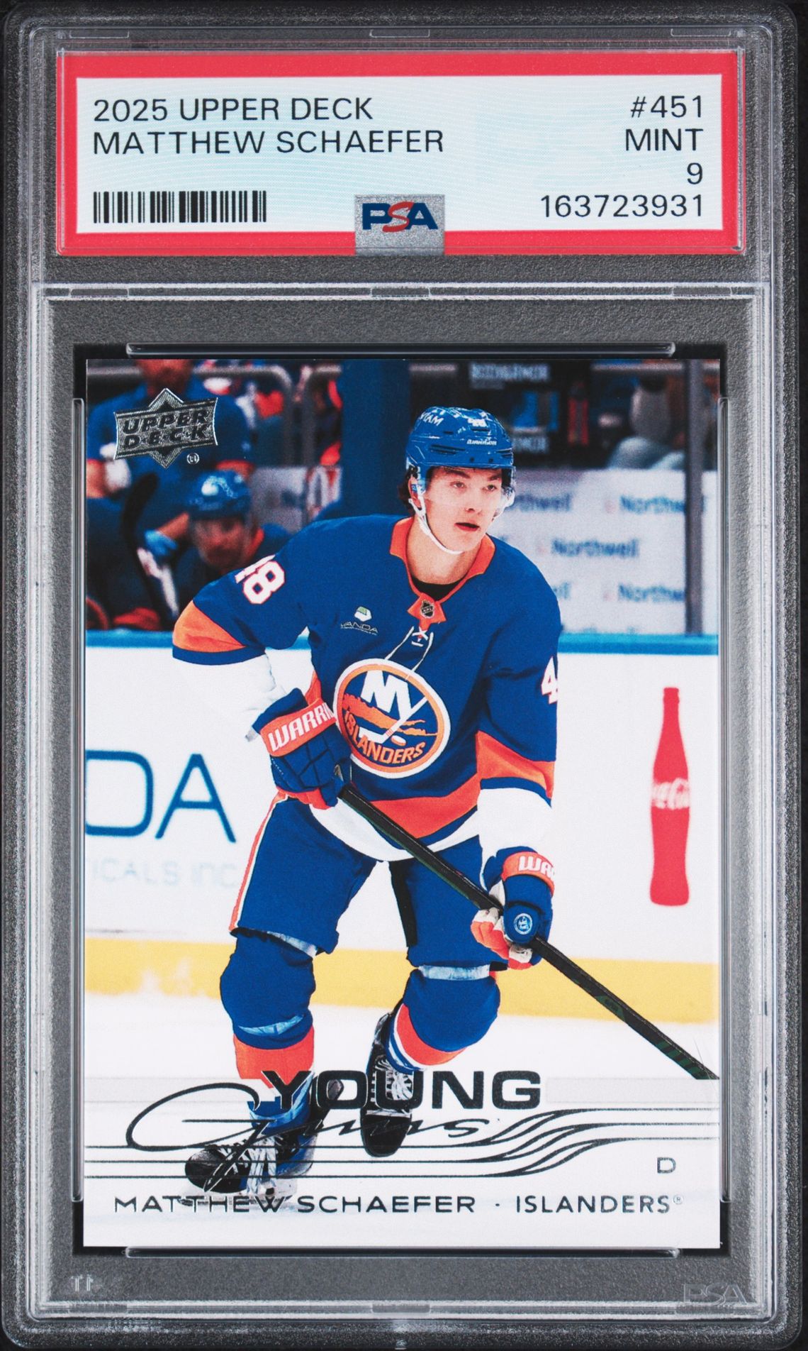 2025 Upper Deck Matthew Schaefer #451 Mint 9 front