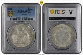 1921 Piastre Lec-296 AU55