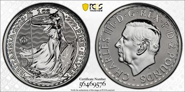 2025 £2 Britannia Ag S.S. Tilawa Privy MS67