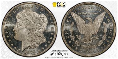 1879-O $1 MS62PL