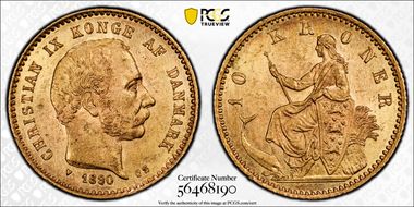 1890 CS 10 Kr MS63