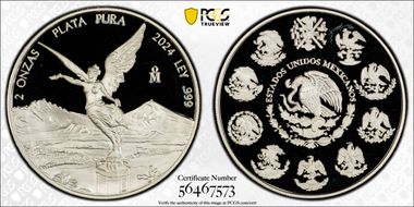 2024-Mo 2 Onza Libertad Ag PR69DCAM