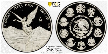 2024-Mo 2 Onza Libertad Ag PR70DCAM