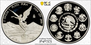 2024-Mo 2 Onza Libertad Ag PR68DCAM