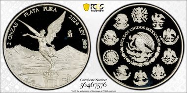 2024-Mo 2 Onza Libertad Ag PR68DCAM